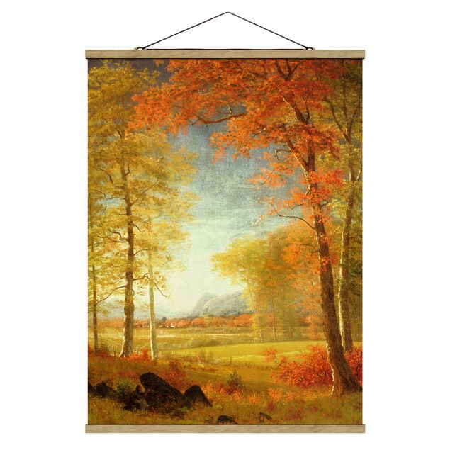 Stoffbilder Albert Bierstadt - Herbst in Oneida County, New York