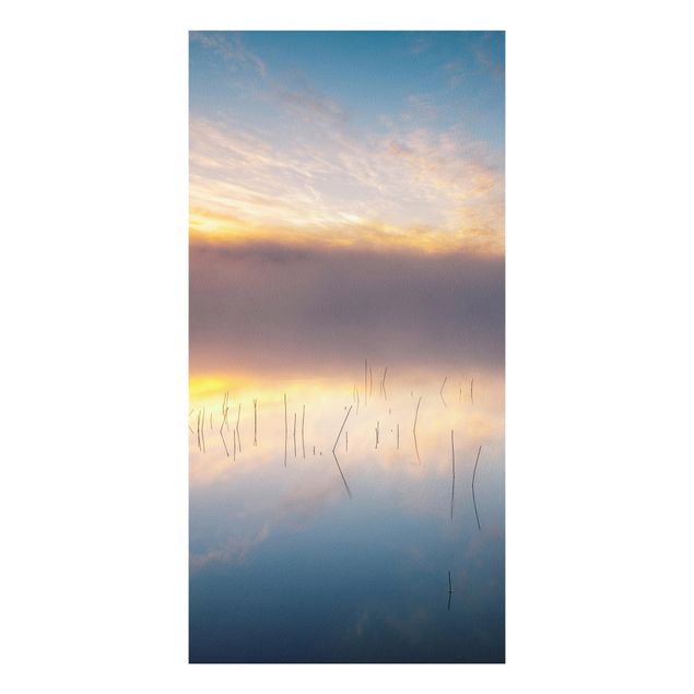 Wandbilder Sonnenaufgang schwedischer See