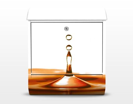 Designer Briefkasten Gold Drop
