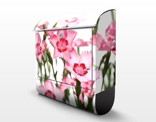 Designer Briefkasten Pink Flowers