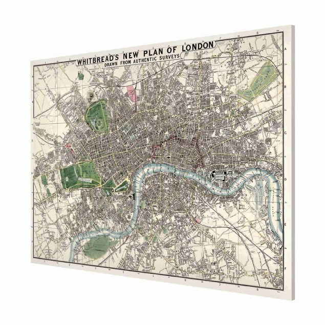 Bilder für die Wand Vintage Stadtplan London