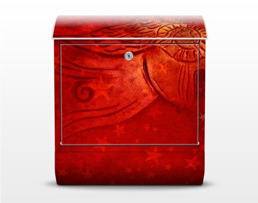 Wandbriefkasten - Liebesengel - Briefkasten Rot