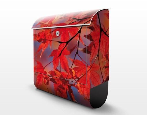 Wandbriefkasten - Red Maple - Briefkasten Rot