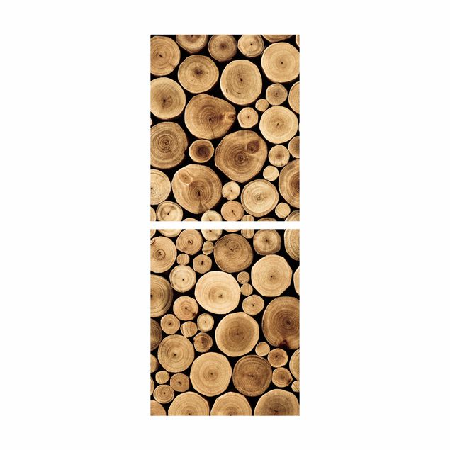 Möbelfolie für IKEA Billy Regal - Klebefolie Homey Firewood