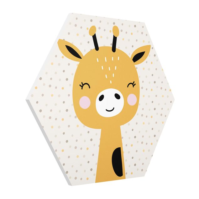 Bilder Hexagon Baby Giraffe