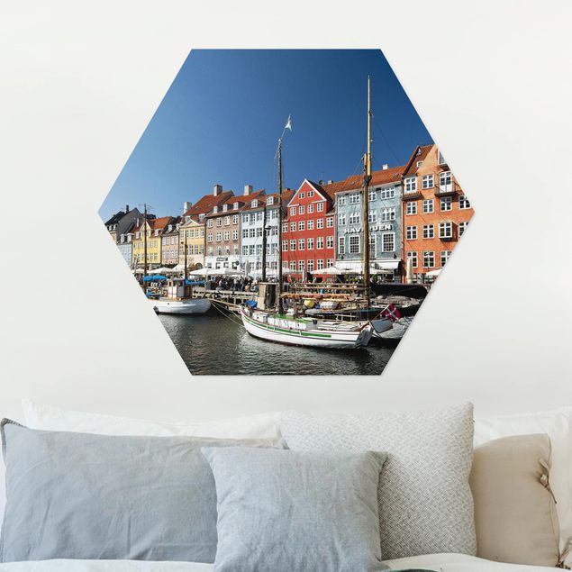 Schöne Wandbilder Hafen in Kopenhagen