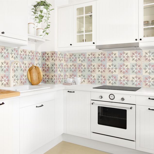 Küchenrückwand abstrakt Geometrische Fliesen - Bari