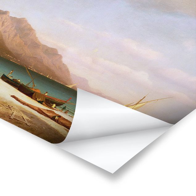 Poster Albert Bierstadt - Der Golf von Salerno