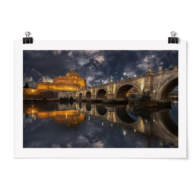 Poster - Ponte Sant'Angelo in Rom - Querformat 2:3