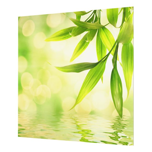 Glas Spritzschutz - Green Ambiance I - Quadrat - 1:1
