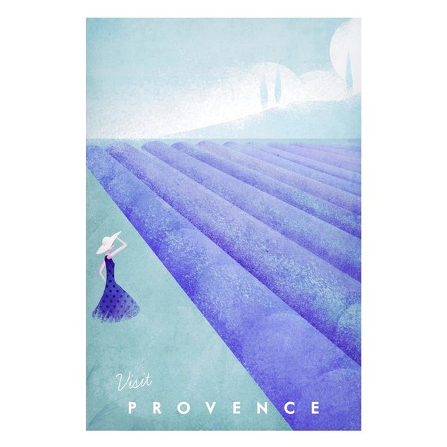 Magnettafel Skyline Reiseposter - Provence