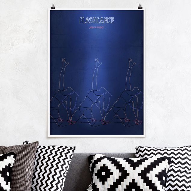 Poster Illustration Filmposter Flashdance