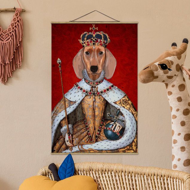 Wandbilder Tiere Tierportrait - Dackelkönigin
