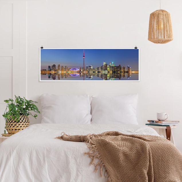 Poster Toronto City Skyline vor Lake Ontario