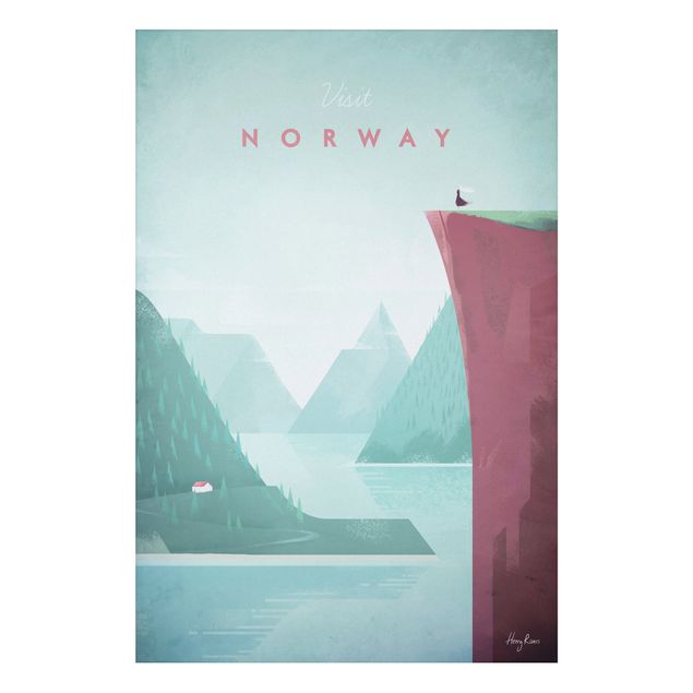 Bilder für die Wand Reiseposter - Norwegen