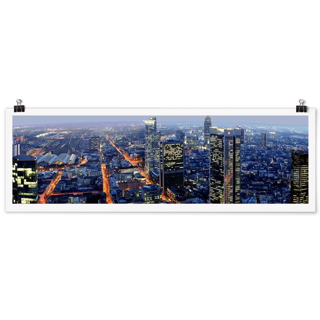 Poster - Frankfurt - Panorama Querformat