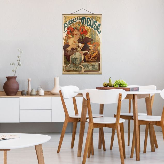 Wandbilder Alfons Mucha - Plakat für La Meuse Bier