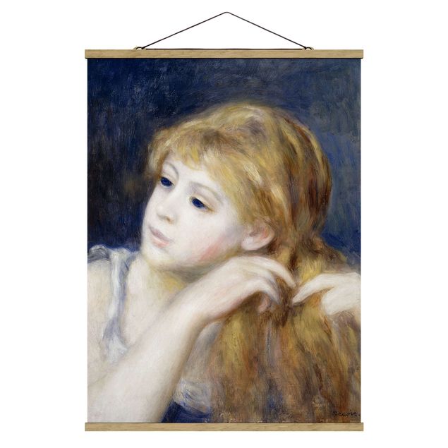Stoffbilder Auguste Renoir - Kopf eines Mädchens