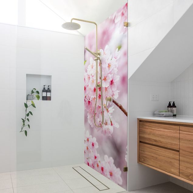 Dusch Rückwände Japanische Kirschblüten