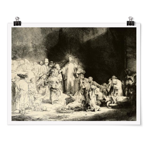 Rembrandt Bilder Rembrandt van Rijn - Christus heilt die Kranken