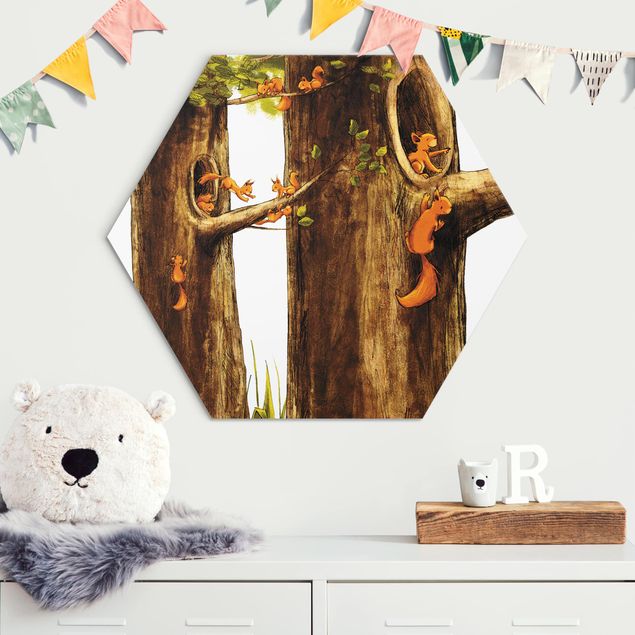Wandbilder Tiere Zuhause der Einhörnchen