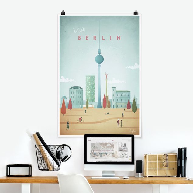 Poster Illustration Reiseposter - Berlin