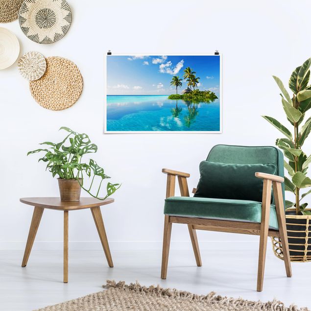 Poster Strand Tropisches Paradies