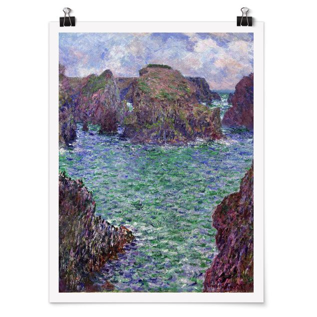 Poster Strand Claude Monet - Port Goulphar