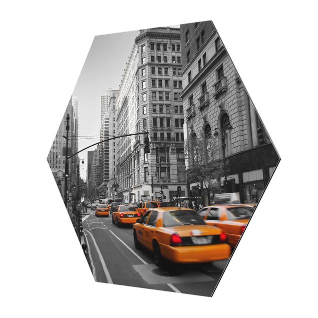 Hexagon Bild Alu-Dibond - New York, New York!