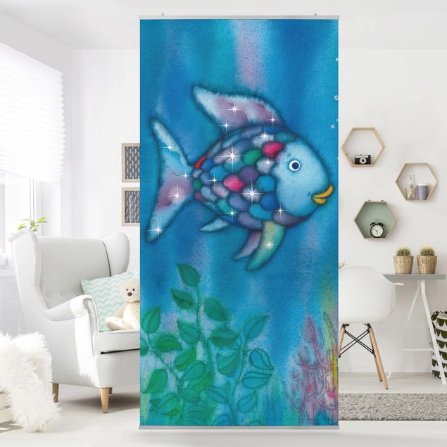 Raumteiler Kinderzimmer - Der Regenbogenfisch - Allein im weiten Meer 250x120cm