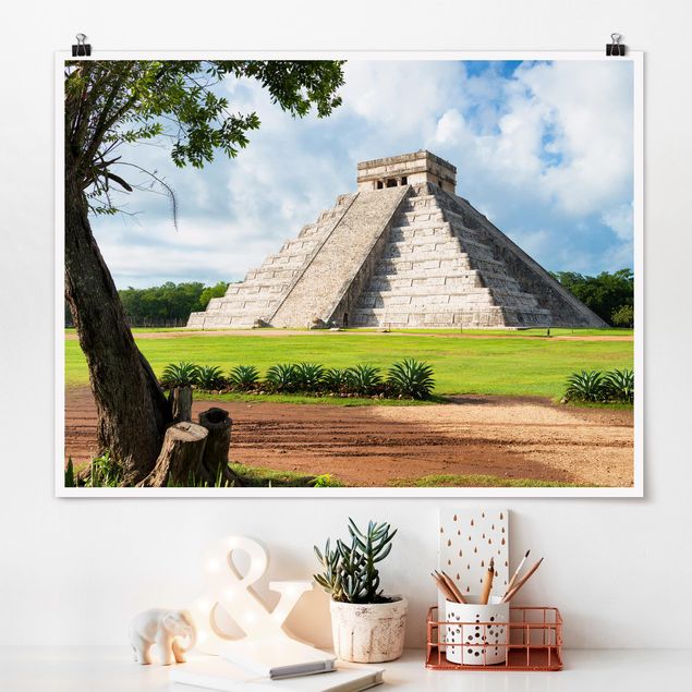 Poster Natur El Castillo Pyramide