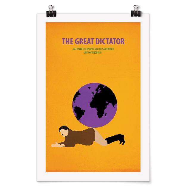 Poster - Filmposter The great dictator - Hochformat 3:2
