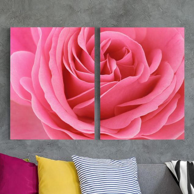 Leinwandbilder XXL Lustful Pink Rose