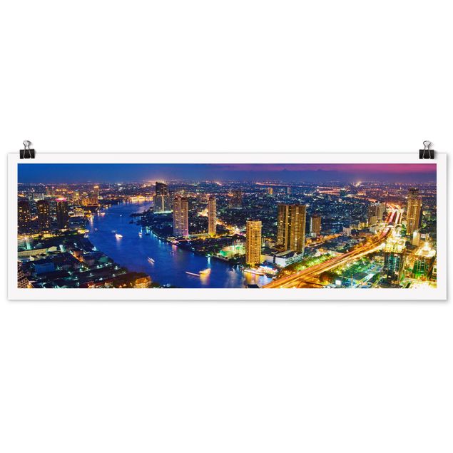Poster - Bangkok Skyline - Panorama Querformat