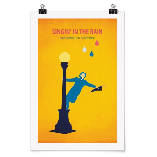 Poster - Filmposter Singing in the rain - Hochformat 3:2