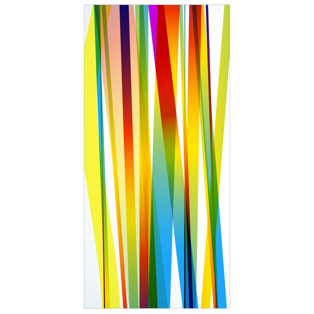 Raumteiler Kinderzimmer - Rainbow Stripes 250x120cm