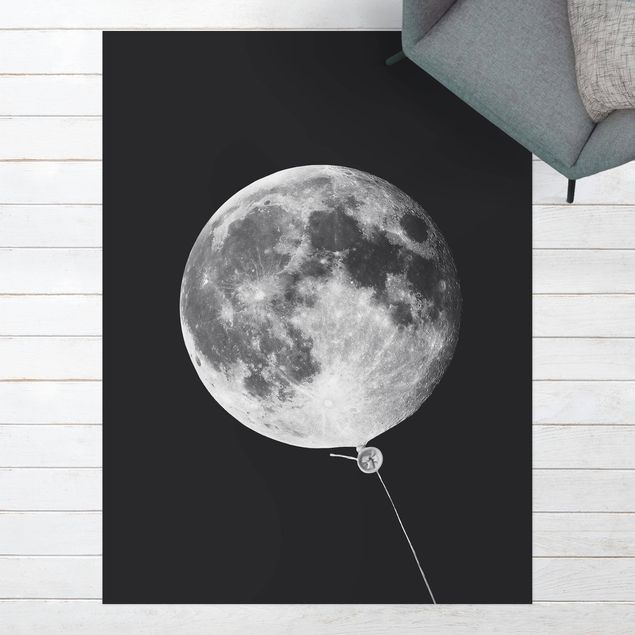 Outdoor Teppich Luftballon mit Mond