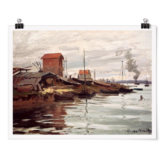 Poster Strand Claude Monet - Seine Petit-Gennevilliers
