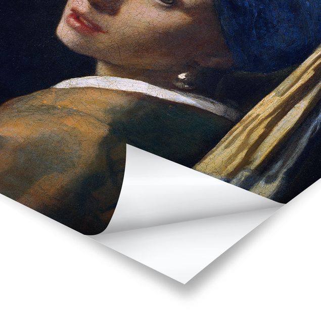 Poster - Jan Vermeer van Delft - Das Mädchen mit dem Perlenohrgehänge - Hochformat 3:2
