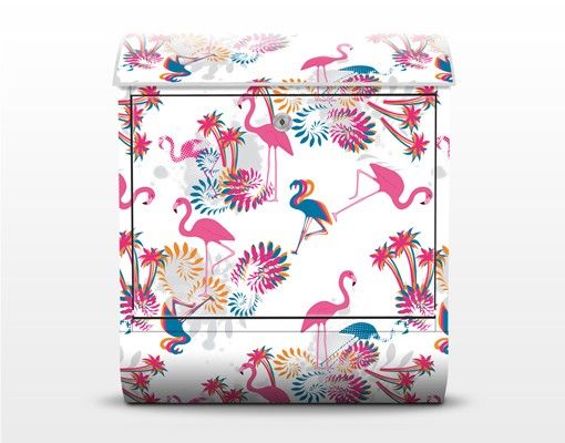 Designer Briefkasten Flamingo Designmuster