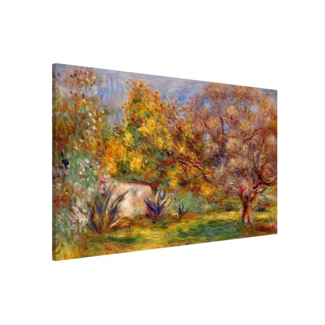 Magnettafel Büro Auguste Renoir - Garten mit Olivenbäumen