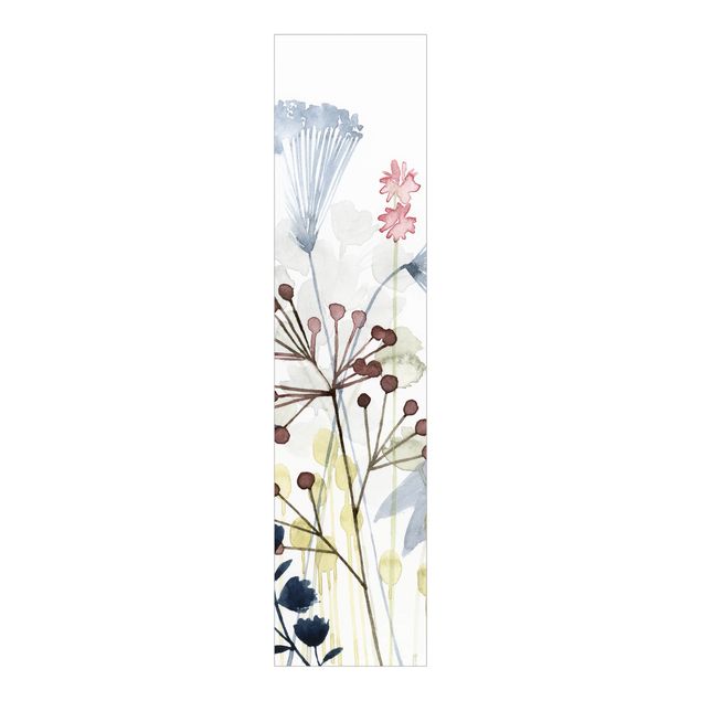 Schiebegardinen Set - Wildblumen Aquarell I - Flächenvorhang