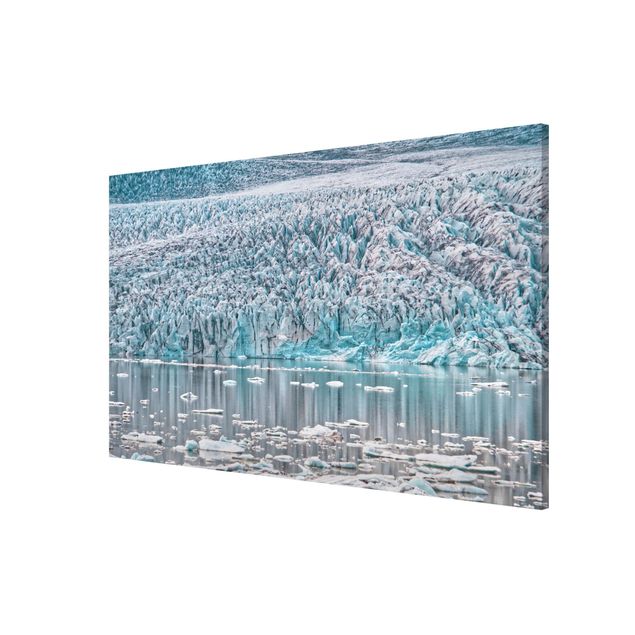 Magnettafel mit Motiv Gletscher auf Island