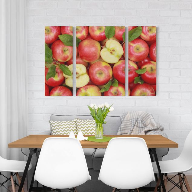 Schöne Leinwandbilder Saftige Äpfel