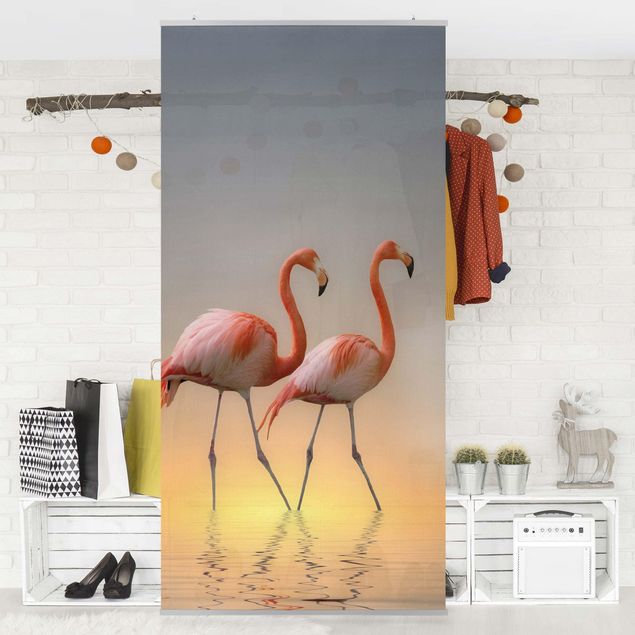Raumtrenner Vorhang Flamingo Love