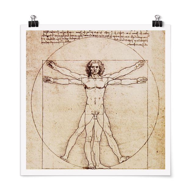 Poster - Da Vinci - Quadrat 1:1