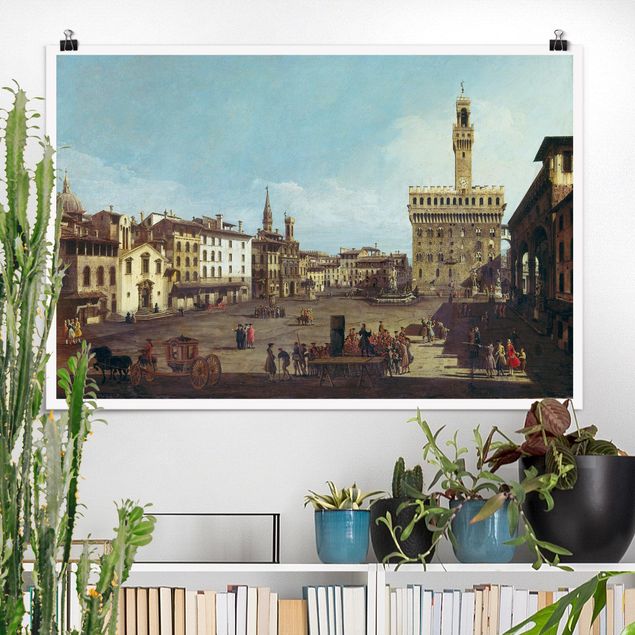 Bilder Expressionismus Bernardo Bellotto - Die Piazza della Signoria