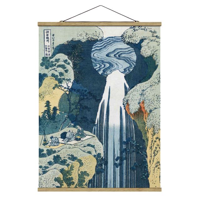 Kunstkopie Katsushika Hokusai - Der Wasserfall von Amida