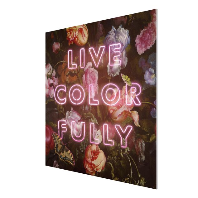 Forex Fine Art Print - Jonas Loose - Live Color Fully - Quadrat 1:1