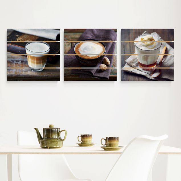 Moderne Holzbilder Caffè Latte